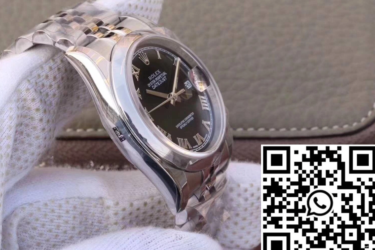 Rome 116234 36mm Time Factory AR Scale Black Datejust Rolex Dial 0521